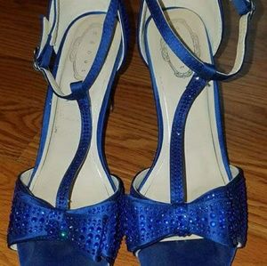 Beautiful royal blue high heels